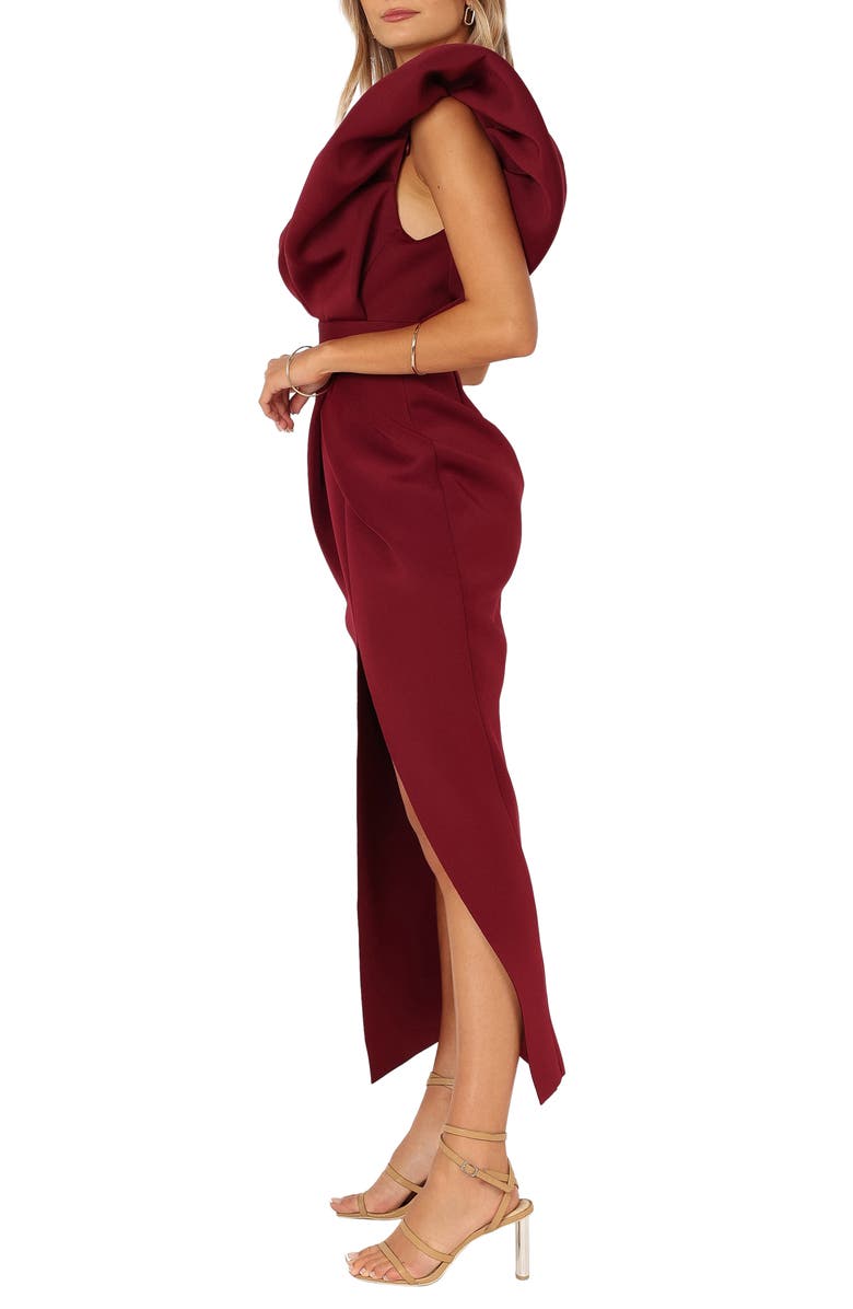 Petal & Pup Augie Frill Shoulder Plunge Neck Dress, Alternate, color, 