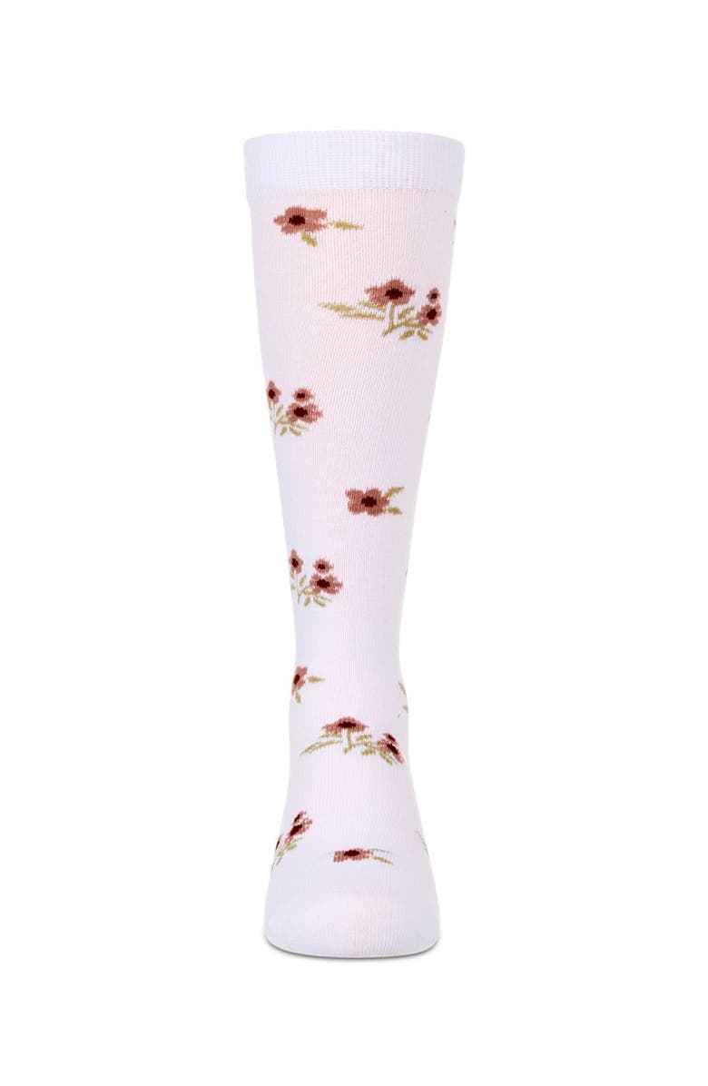 MeMoi Opaque Stretch Blissful Bloom Knee High Sock, Alternate, color, 