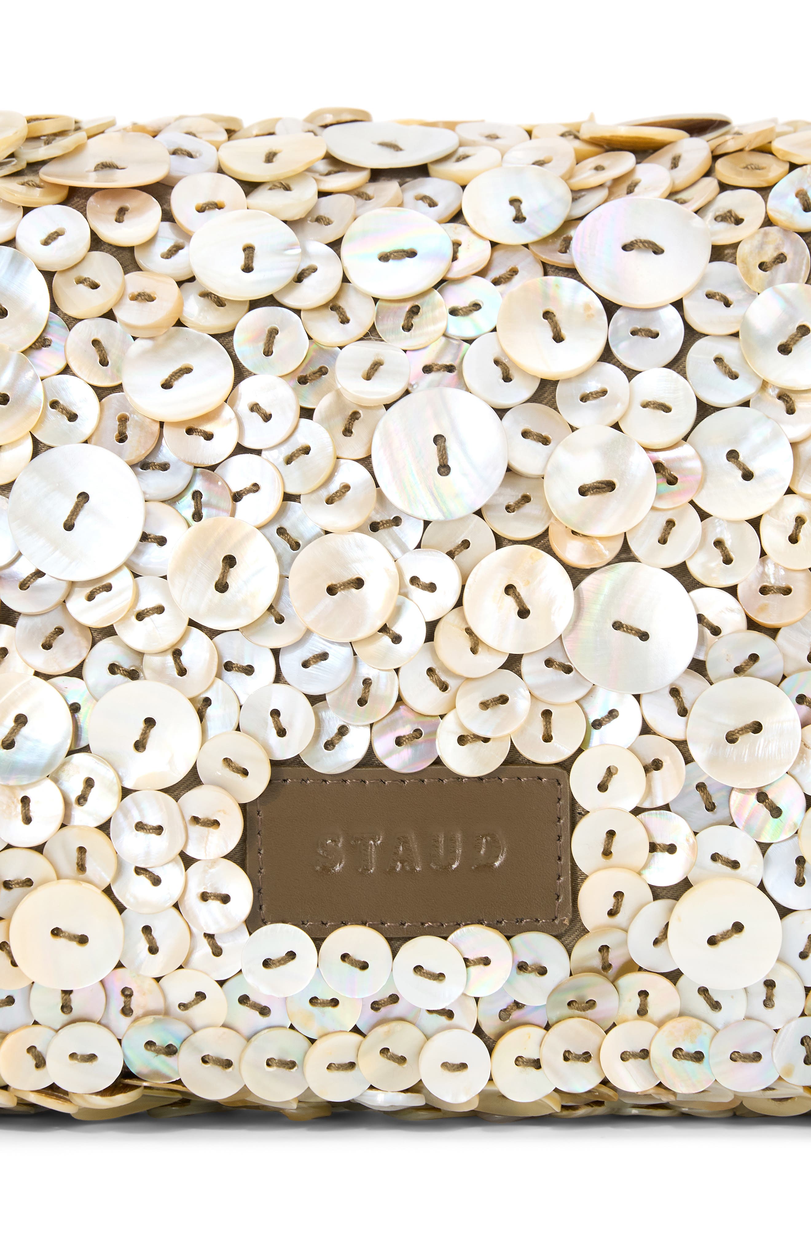 STAUD Timmy Sequin Convertible Shoulder Bag, Alternate, color, Mother Of Pearl