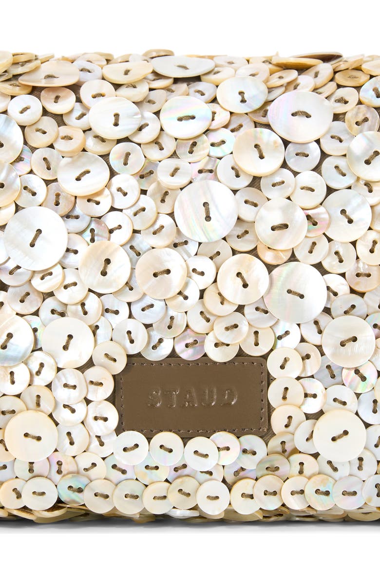 STAUD Timmy Sequin Convertible Shoulder Bag, Alternate, color, Mother Of Pearl