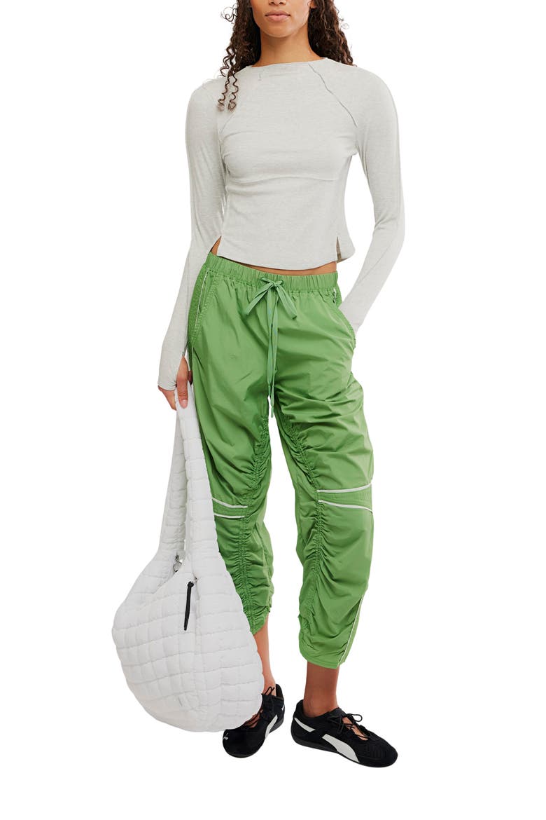 Love Club Rib Crop Top, Alternate, color, HEATHER GREY