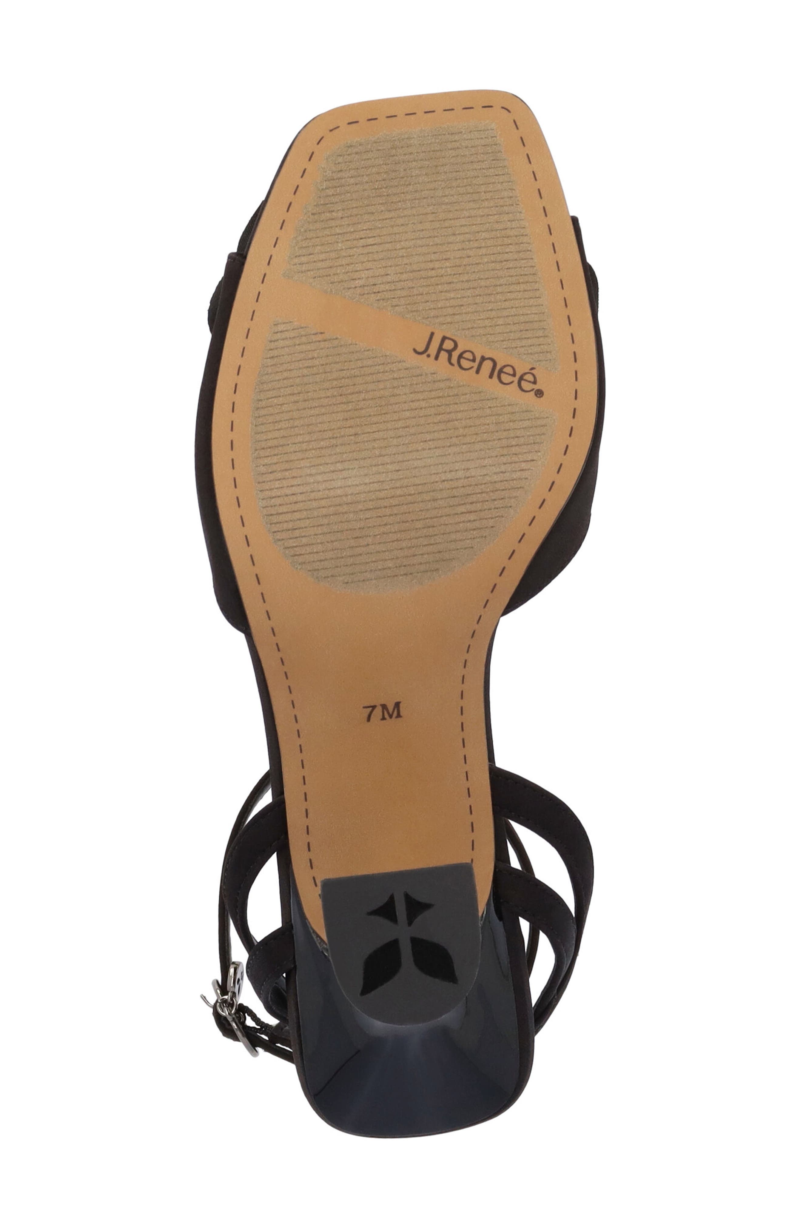 J. Reneé Pomeline Ankle Strap Sandal, Alternate, color, Black