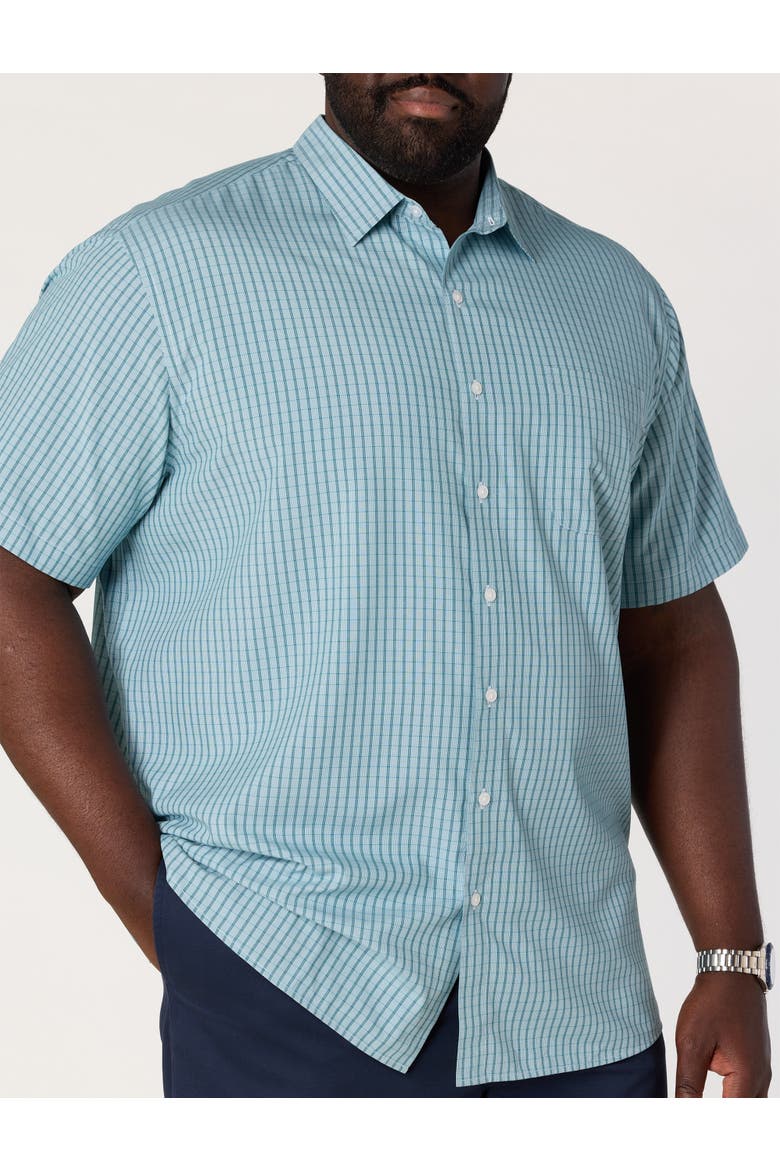 Big & Tall Microfiber Striped Sport Shirt V2, Alternate, color, MULTI