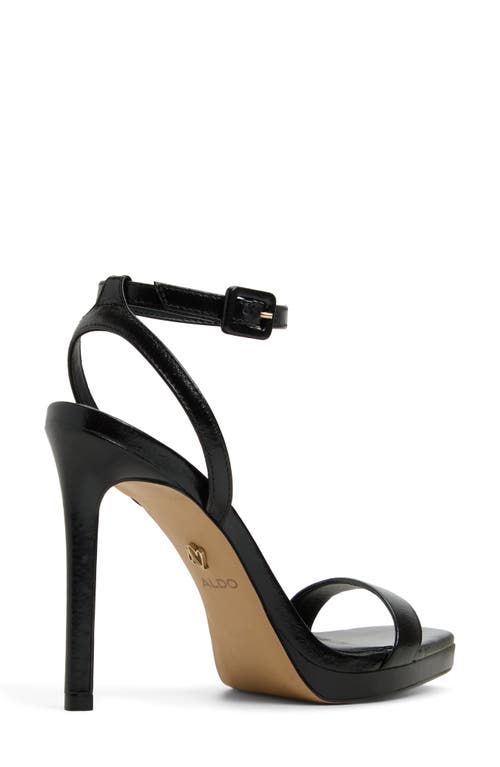 Aldo Kaathy Ankle Strap Platform Sandal In Black