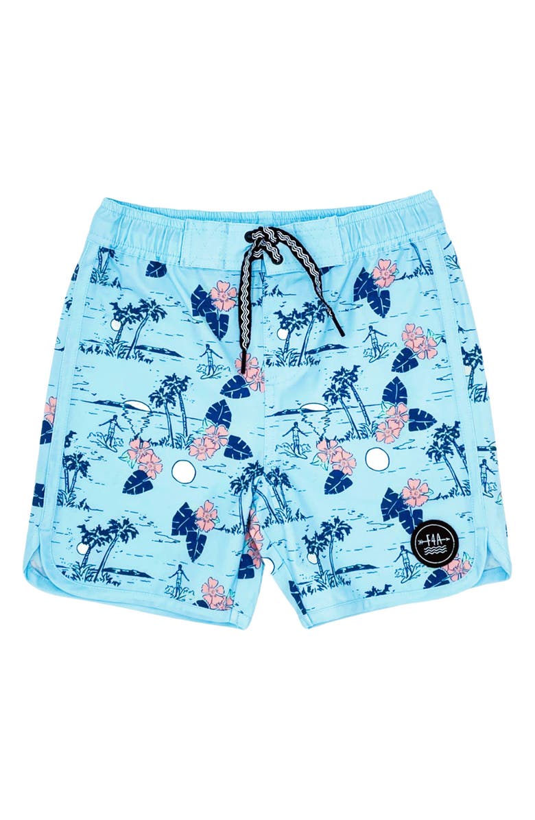 Feather 4 Arrow Islander Board Shorts, Main, color,