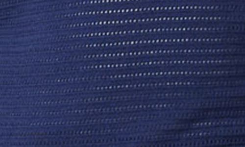 Scotch & Soda Semisheer Pointelle Polo In Navy