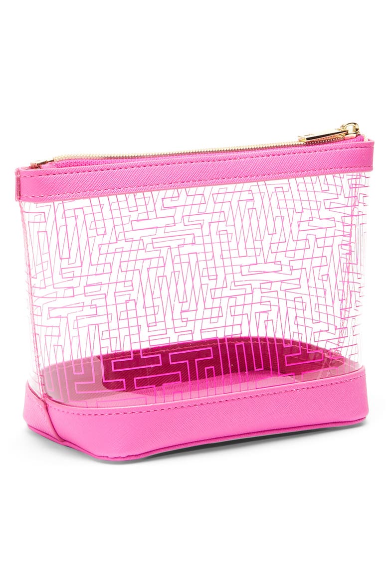 Anke Cosmetic Bag, Alternate, color, BRIGHT PINK
