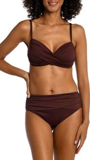La Blanca Island Goddess Wrap Bikini Top