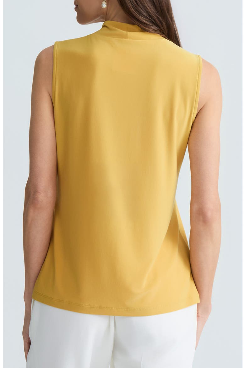 Sleeveless Knot Front Jersey Top, Alternate, color, BUTTERSCOTCH