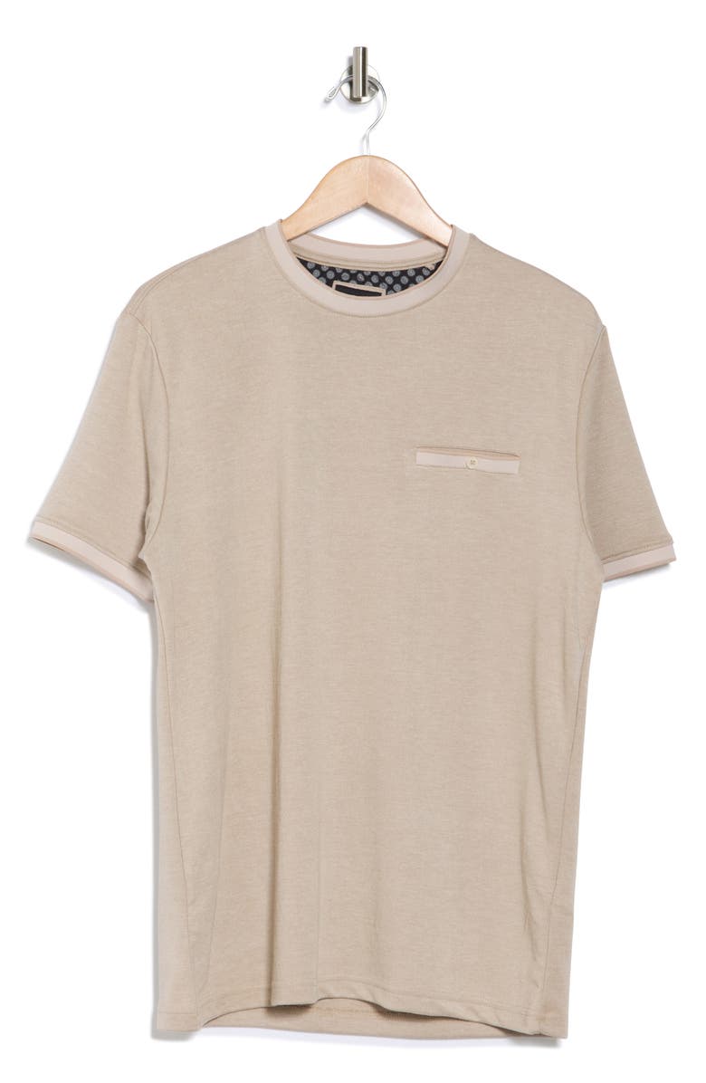 DENIM AND FLOWER Chest Pocket T-Shirt, Alternate, color, Sand