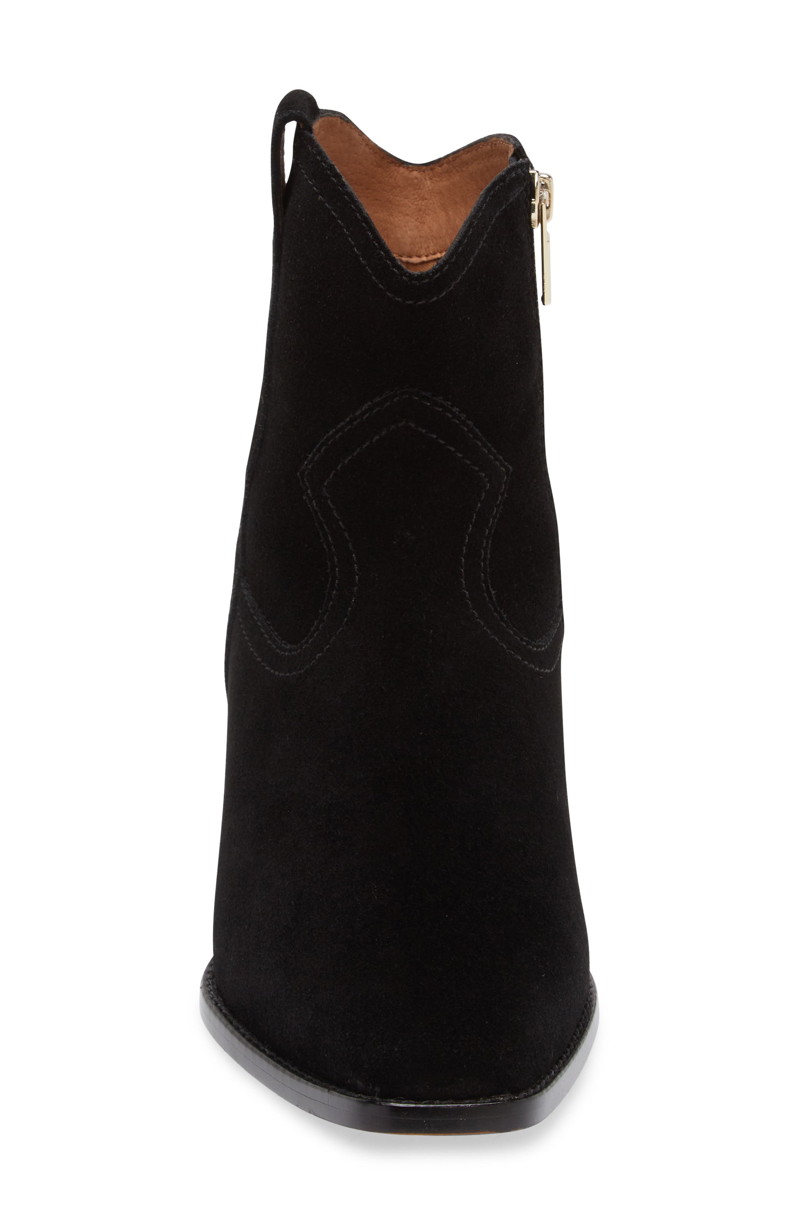 FRANKIE4 Shadow Bootie, Alternate, color, Black Suede