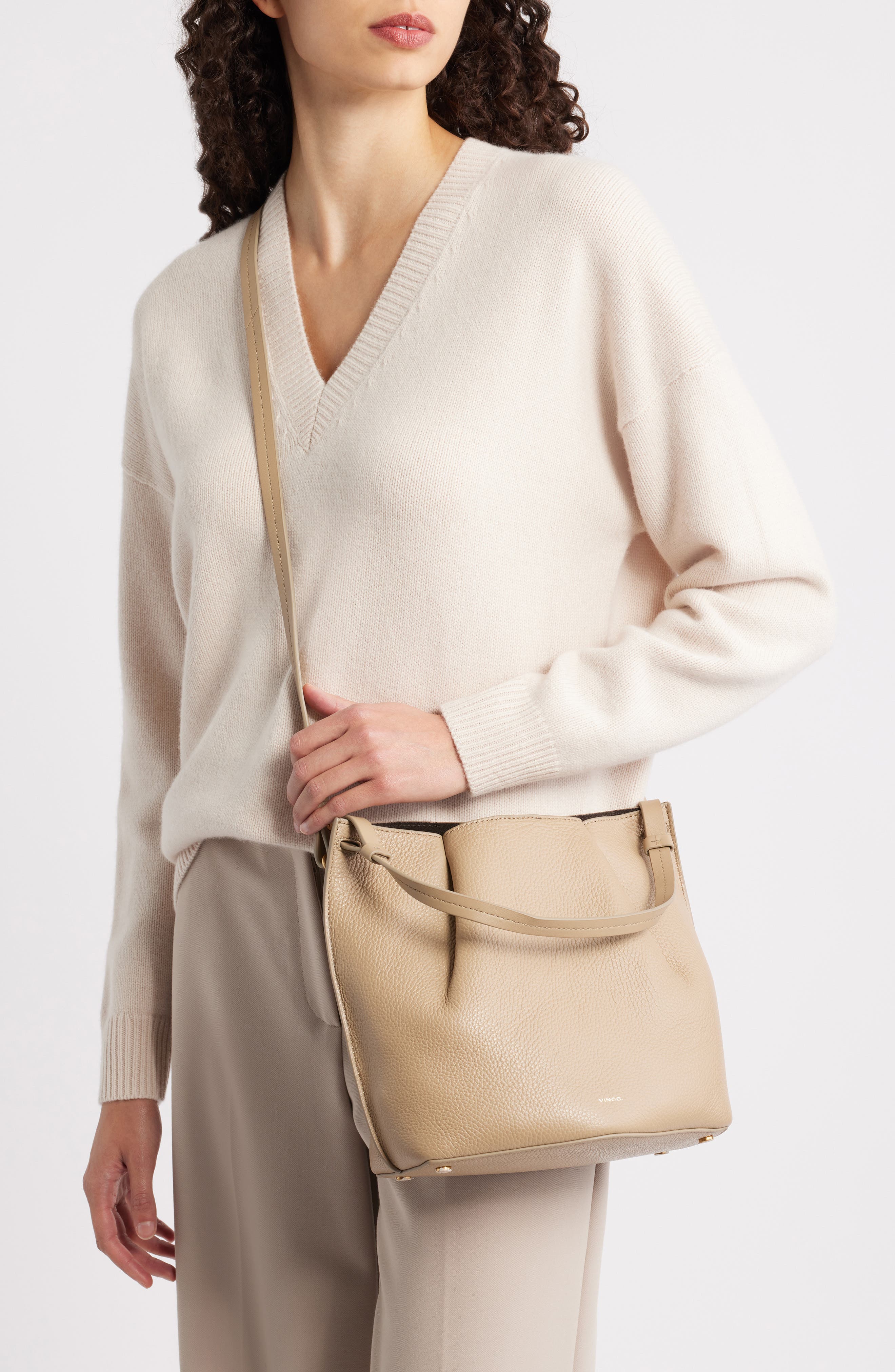 Ava Leather Crossbody Bag, Alternate, color, SANDTRAIL