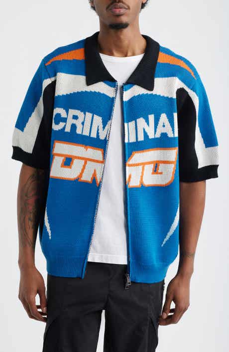 Racer Knit Zip-Up Cardigan