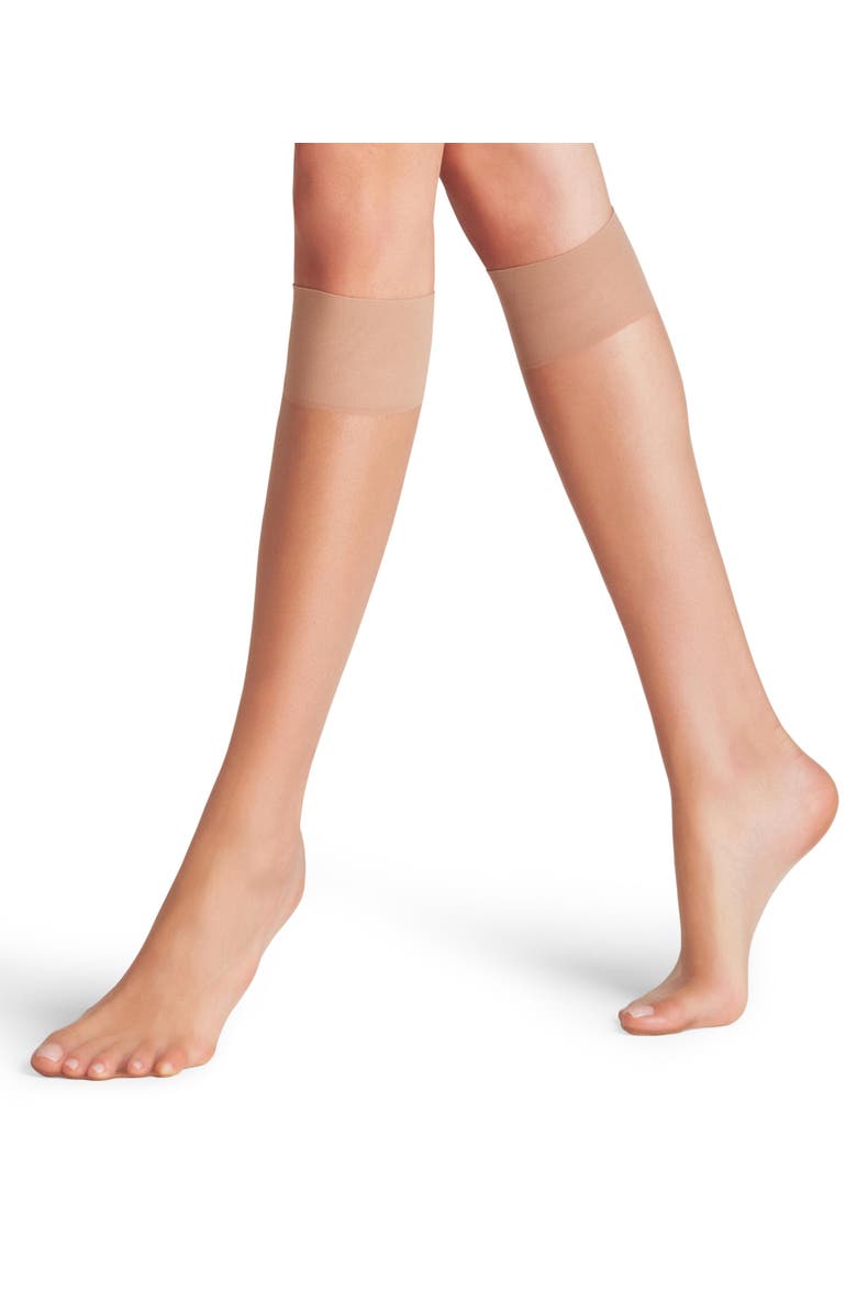 Falke Shelina 12 Denier Ultra Sheer Knee High Socks, Main, color, Brasil