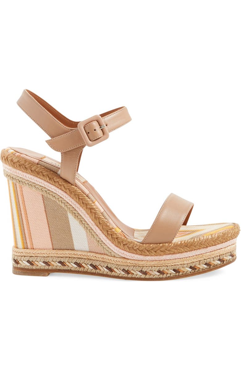 Valentino Garavani '1975' Ankle Strap Wedge, Alternate, color,