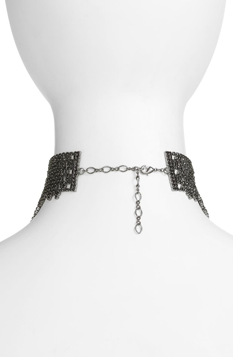 CRISTABELLE Graduated Crystal Choker, Alternate, color,