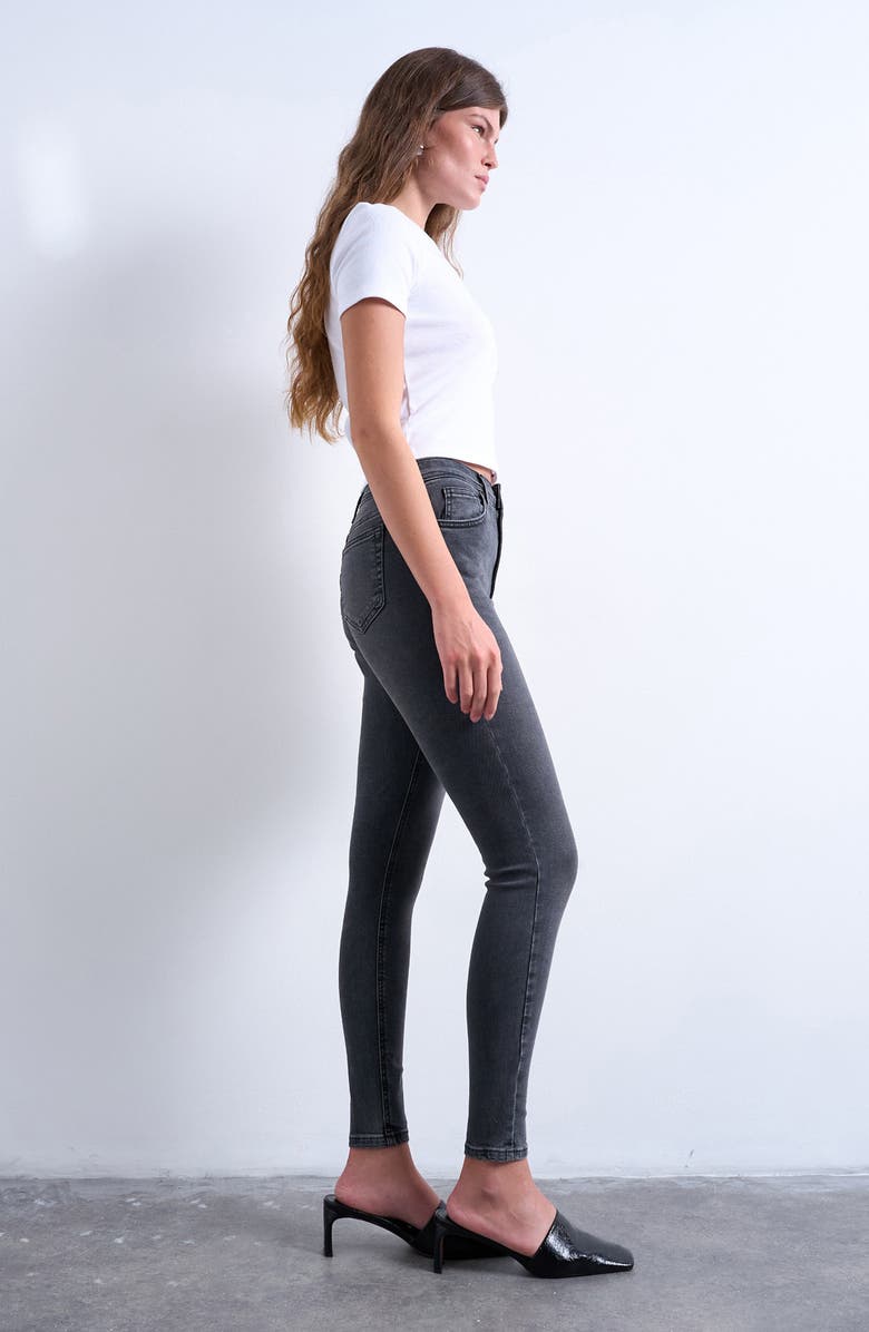 Topshop Jamie High Waist Skinny Jeans, Alternate, color,