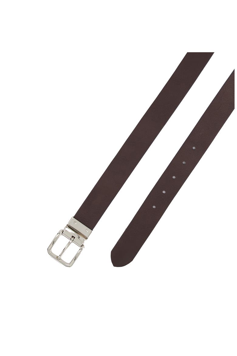 Reversible Black Leather Belt, Alternate, color, BLACK
