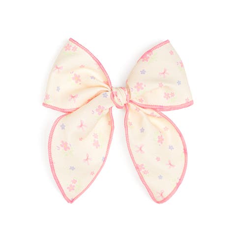 Lemon Floral Bow Clip (Toddler & Little Kid)