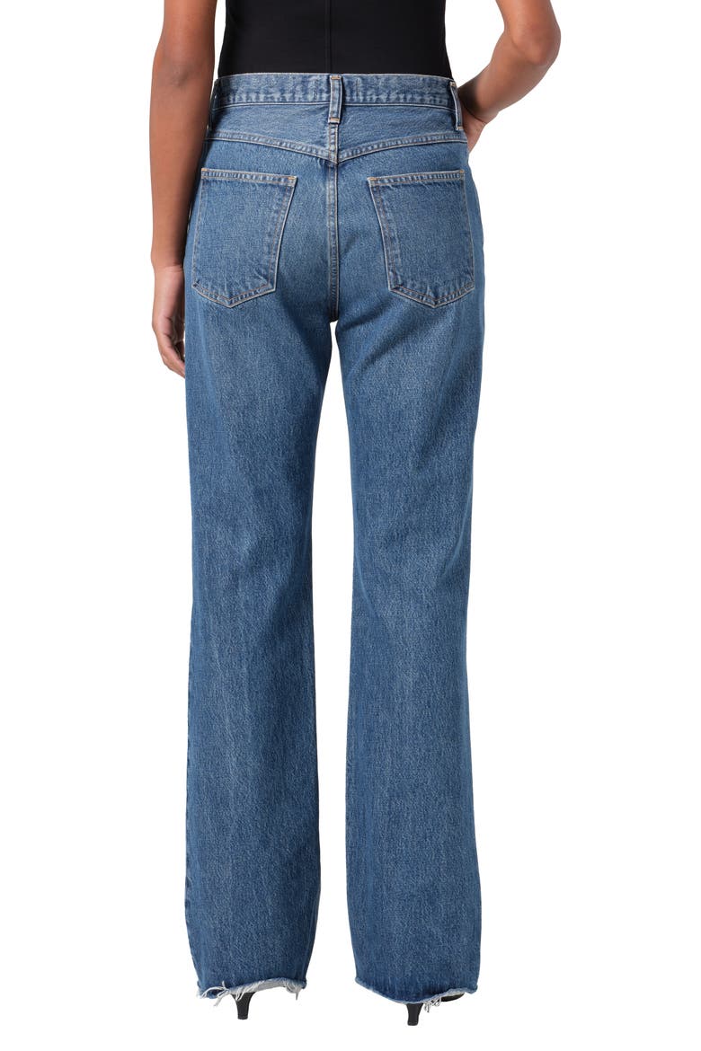 Leena Raw Hem Flare Leg Jeans, Alternate, color, PLACEBO