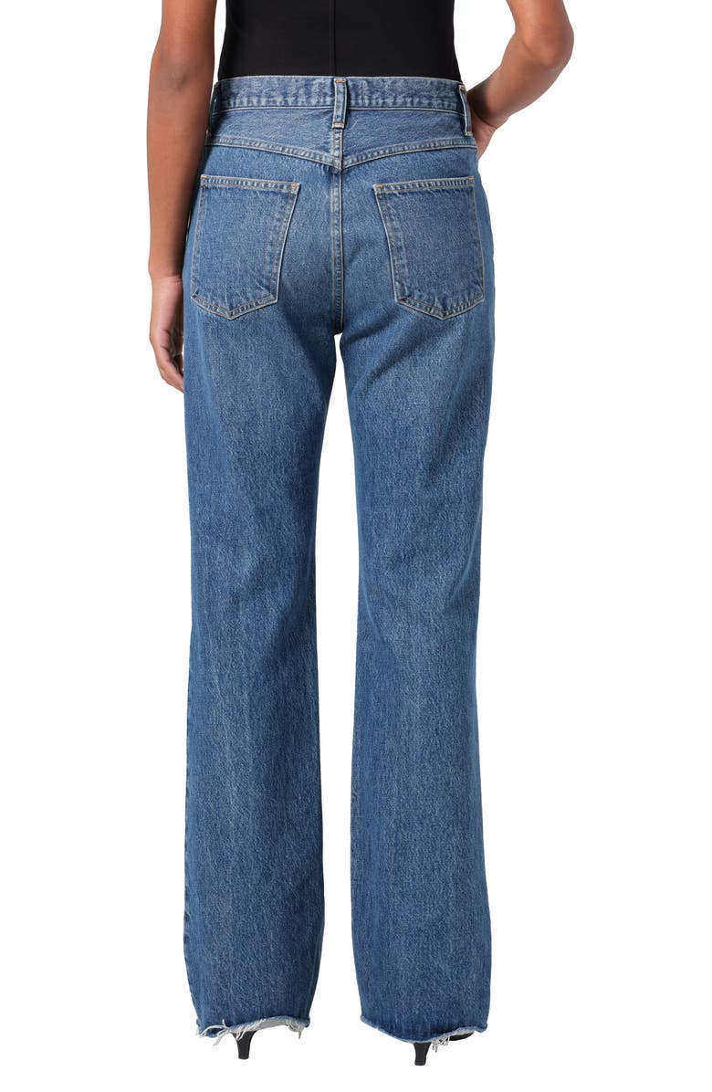 AGOLDE Leena Raw Hem Flare Leg Jeans, Alternate, color,