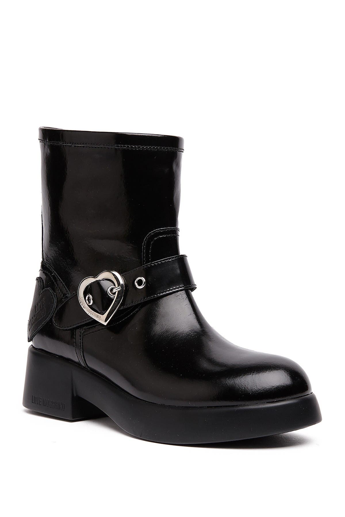 Love Moschino Patent Platform Boot, Main, color, 