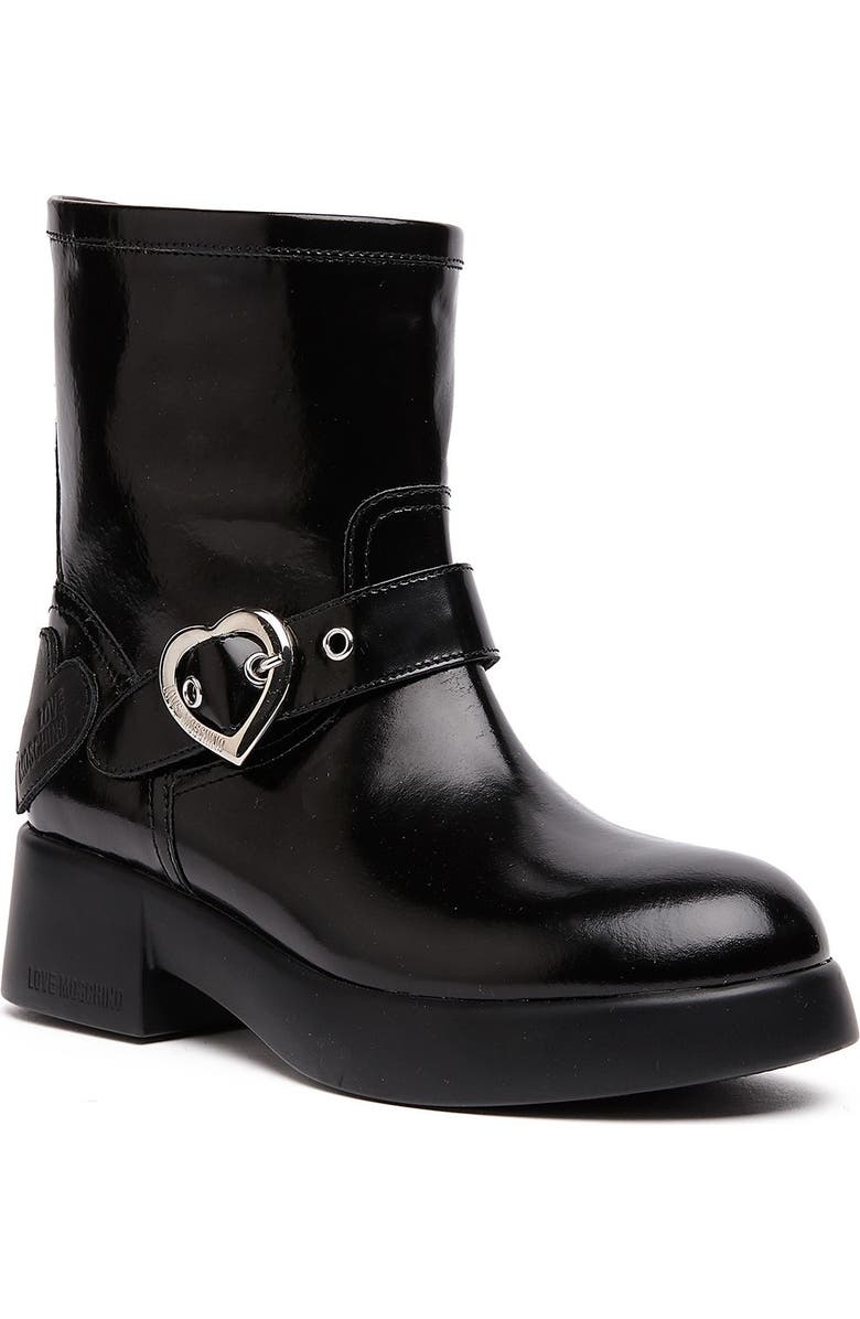 Love Moschino Patent Platform Boot, Main, color,