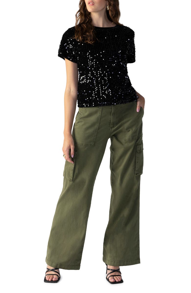 Sanctuary High Shine Perfect Sequin TShirt Nordstromrack — free download