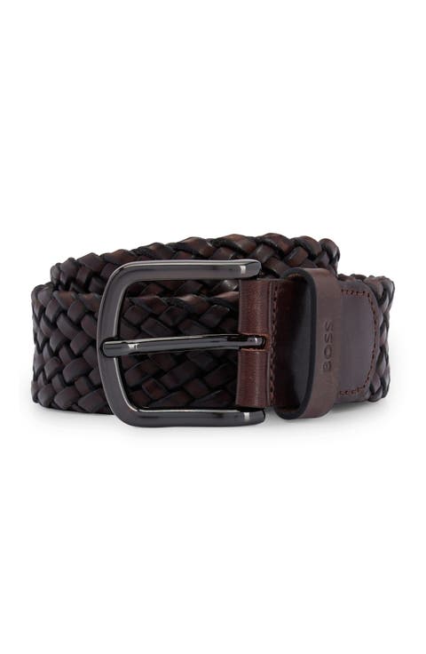 Sash Woven Leather Belt