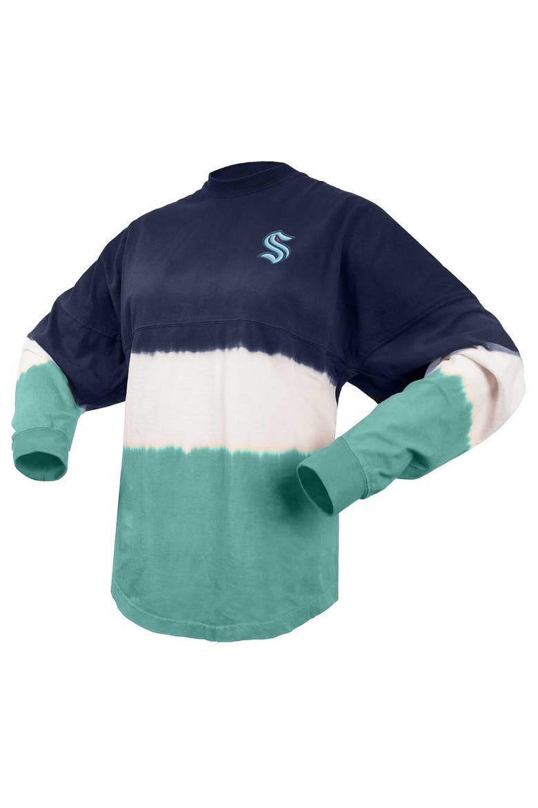 Women's Spirit Jersey Blue/Light Blue Seattle Kraken Ombre Long Sleeve T-Shirt, Alternate, color, Blue