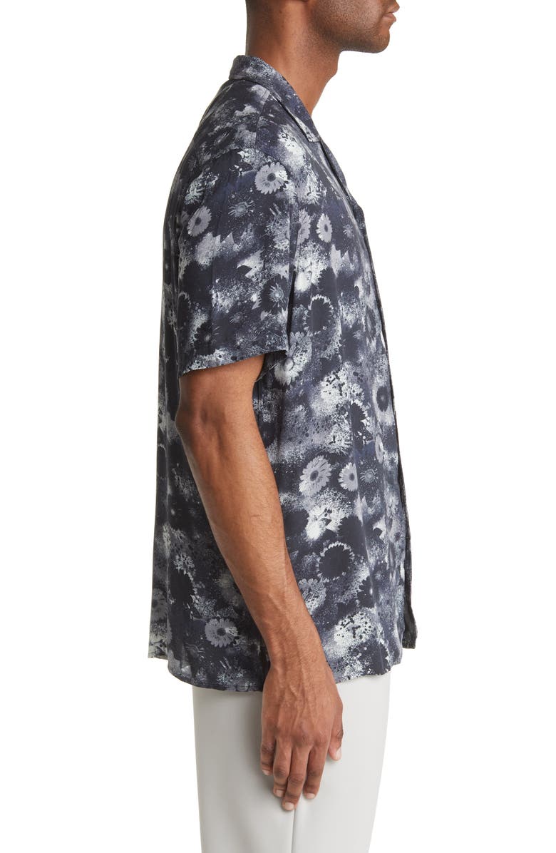 Open Edit Relaxed Fit Floral Short Sleeve Button-Up Camp Shirt, Alternate, color, 