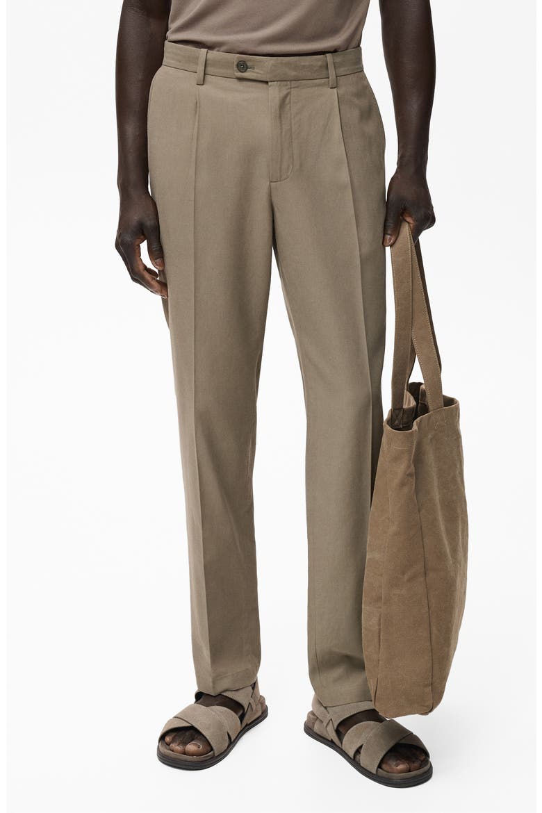 Tapered Crop Chinos, Main, color, BROWN