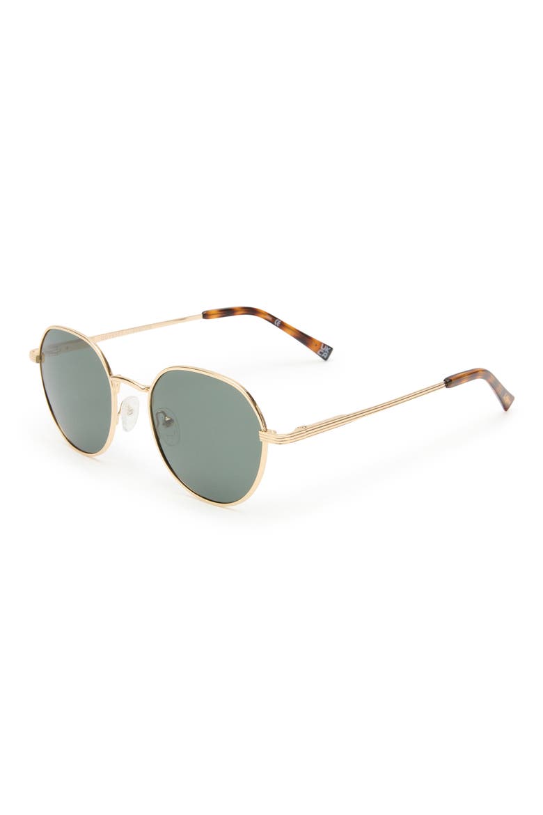 Odyssey 51mm Round Sunglasses, Alternate, color, GOLD/ KHAKI MONO POL