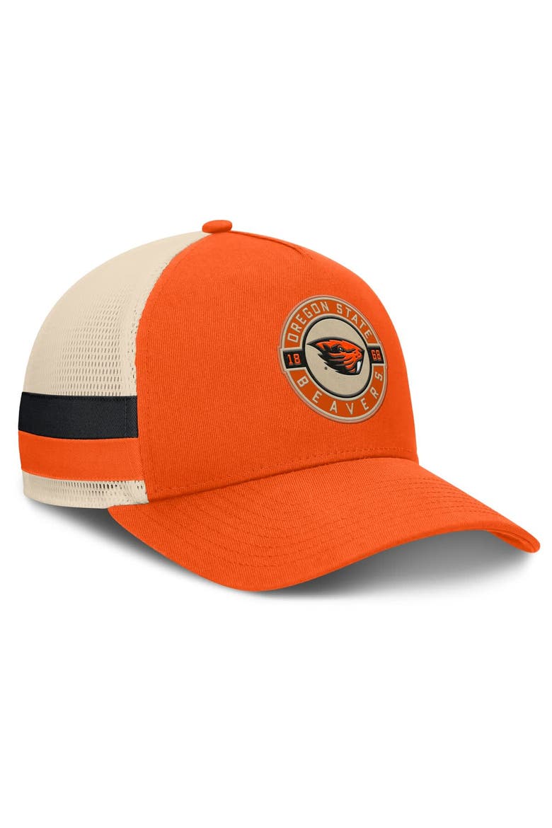 Men's Fanatics Orange/Cream Oregon State Beavers Prestige Trucker Adjustable Hat, Alternate, color, Orange