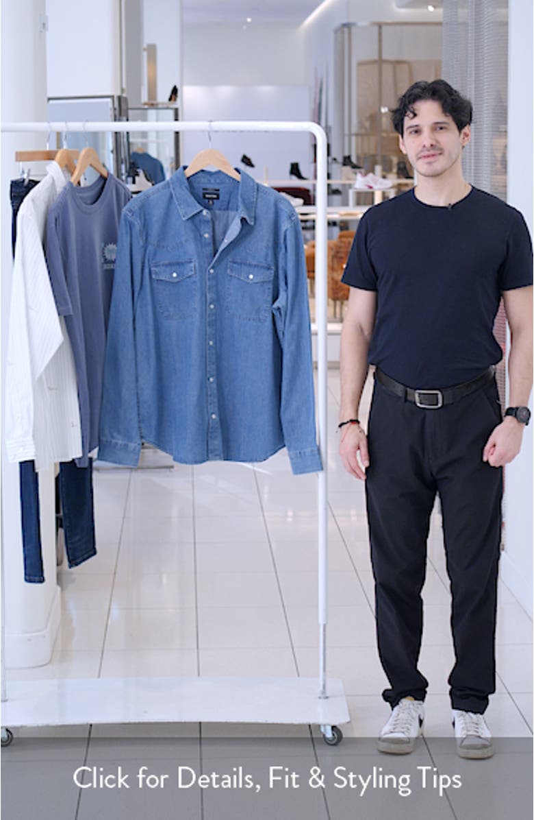 Waylon Denim Snap-Up Western Shirt, sales video thumbnail