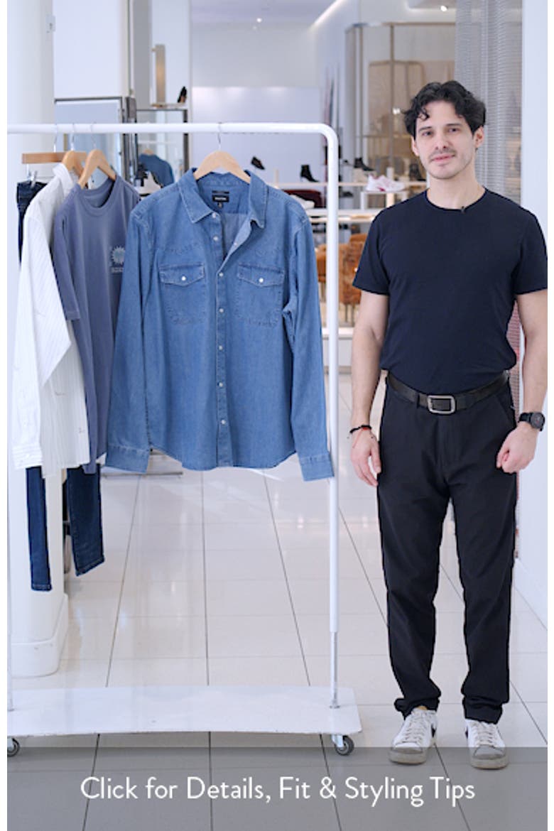 Waylon Denim Snap-Up Western Shirt video
