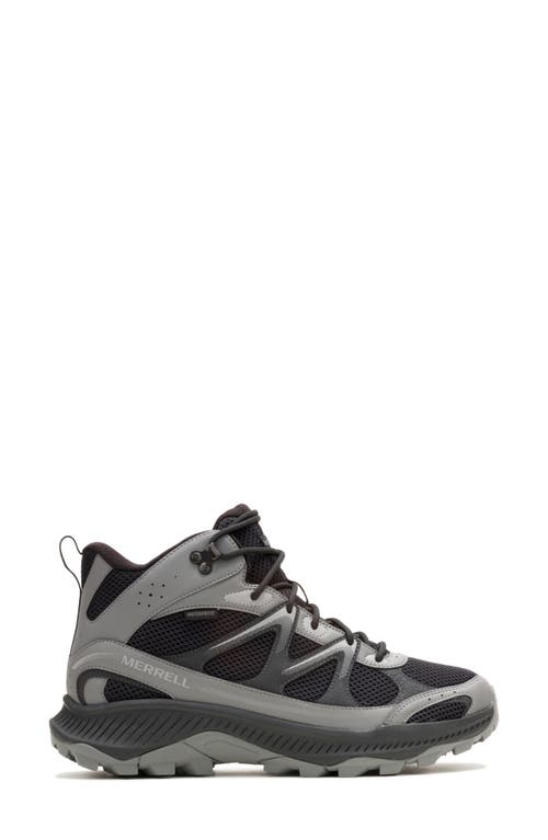 Merrell Tempo Exp Waterproof Mid Top Hiking Shoe In Gray