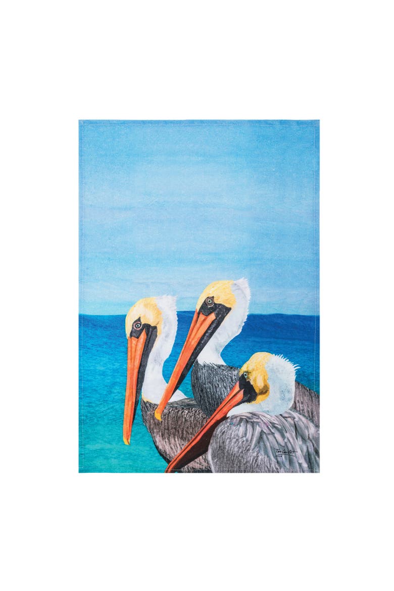 Pelican Trio Towel, Alternate, color, Black