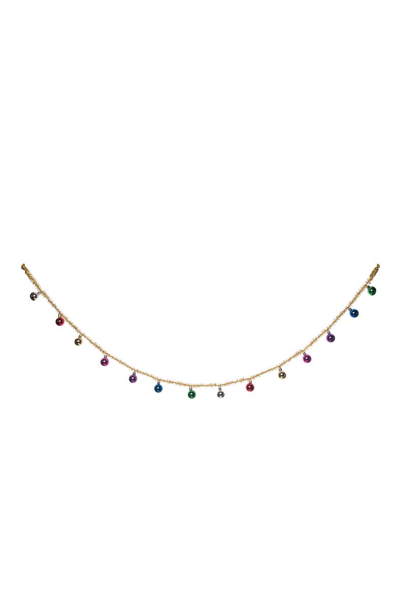 Multi Color Christmas Bulb Garland, Main, color, Gold