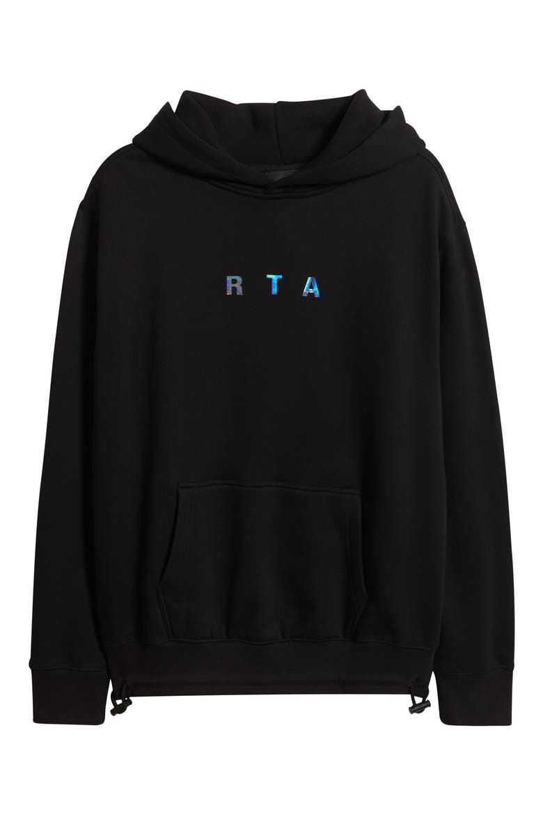 Jordan Oversize Black Circuit Cross Cotton Hoodie, Alternate, color, BLACK CIRCUIT CROSS