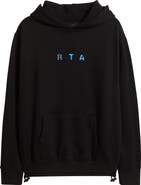 RtA Jordan Oversize Black Circuit Cross Cotton Hoodie