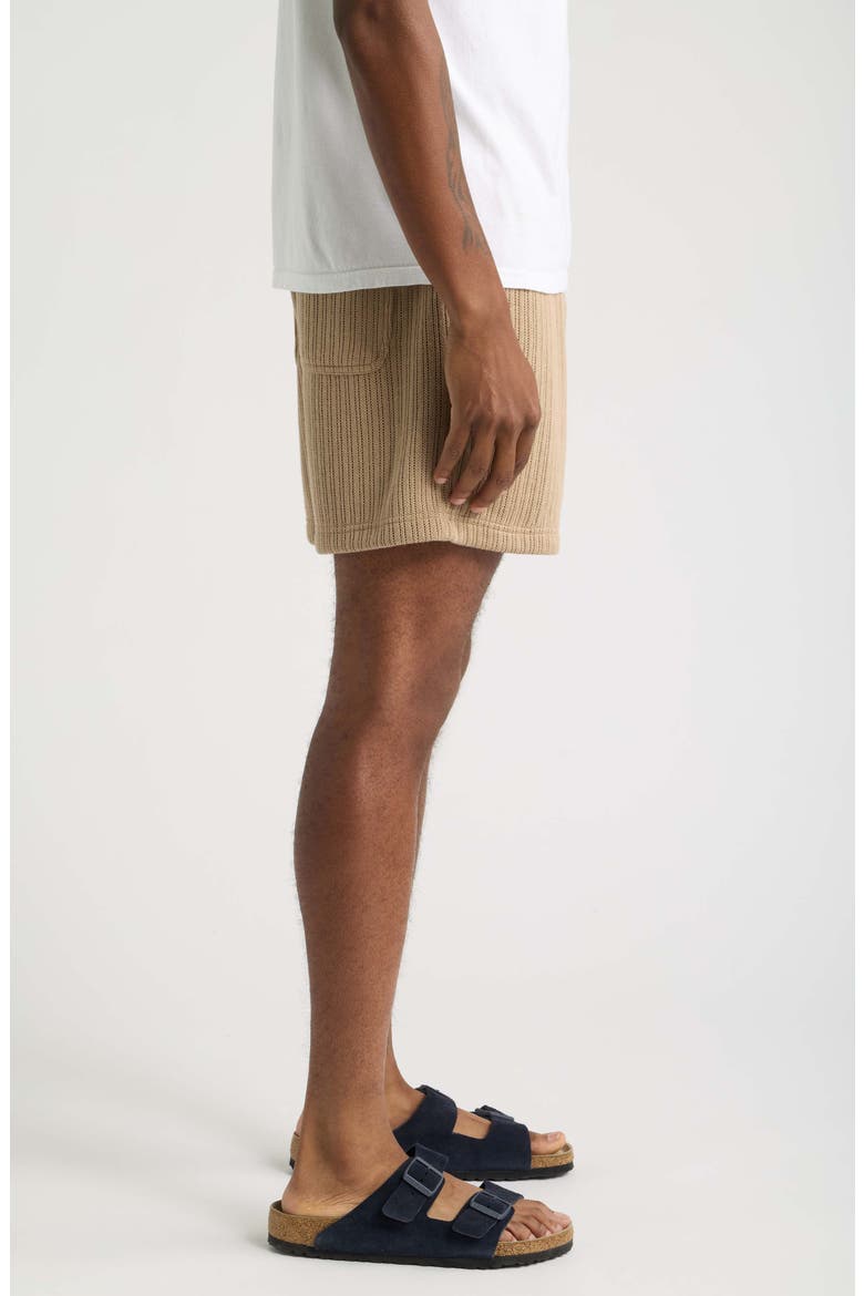 Hunter Knit Drawstring Shorts, Alternate, color, SAND
