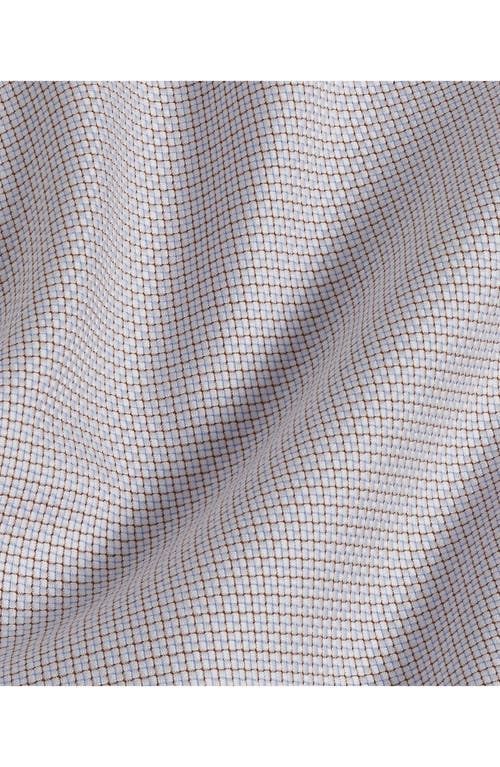 David Donahue Trim Fit Dobby Micro Check Dress Shirt