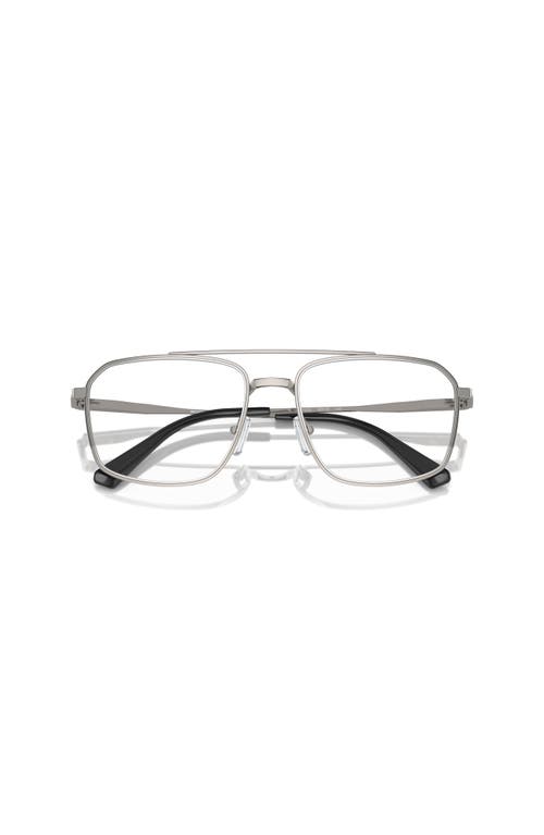 Michael Kors 56mm Square Optical Glasses In Gray