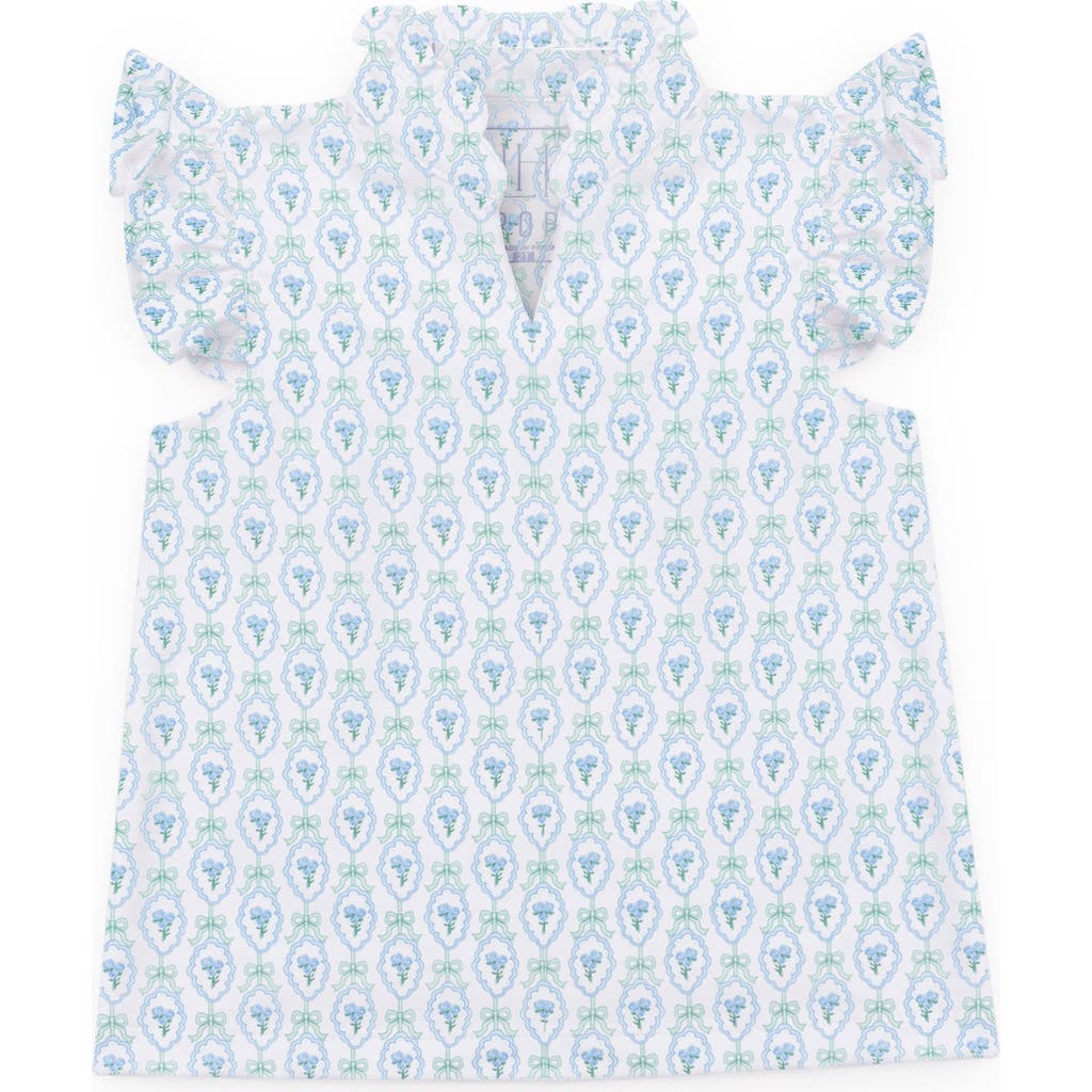 Lila And Hayes Ellie Girls' Sleeveless Ruffled Top By Lh Sport
