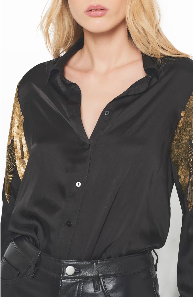 AS by DF Collins Blouse, Alternate, color, Black