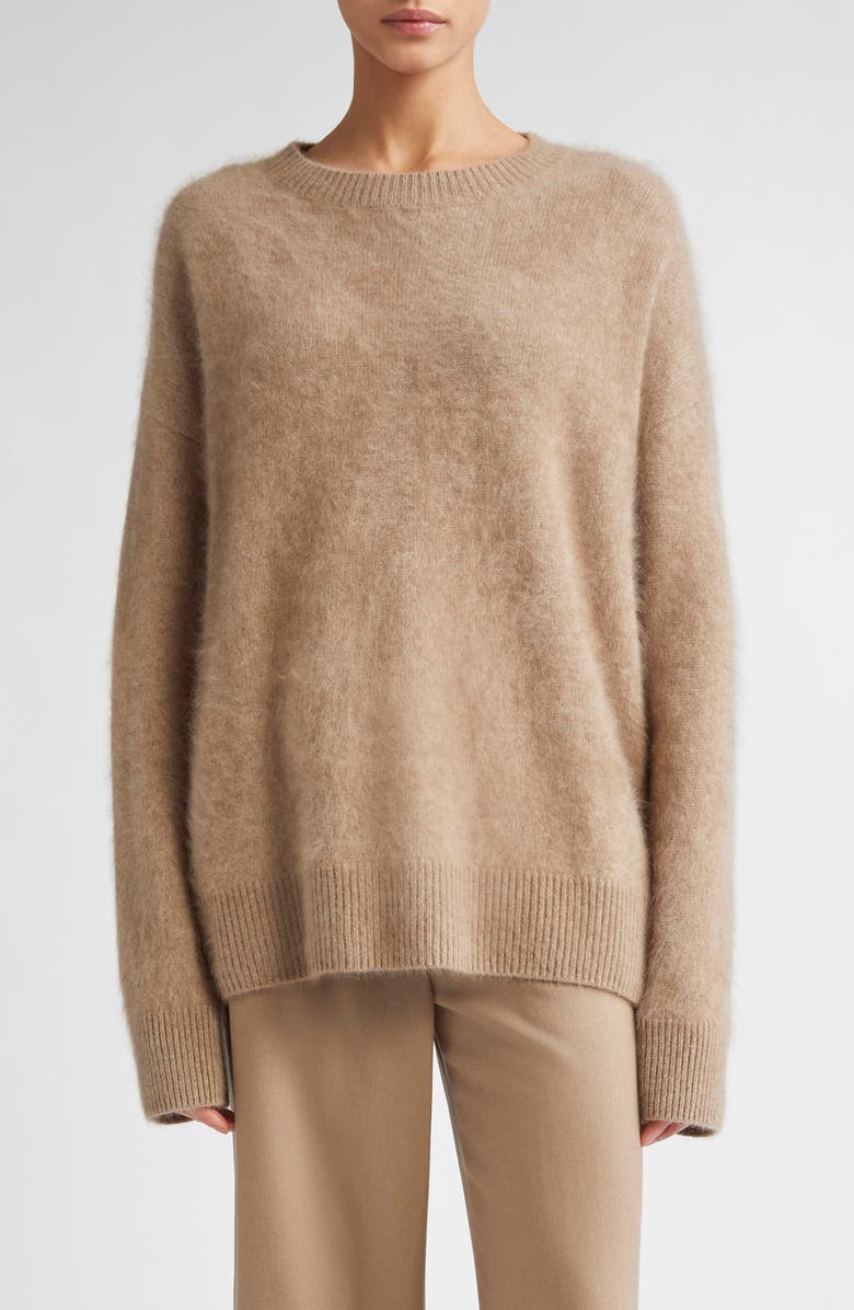 Max Mara Dante Oversize Cashmere Sweater, Main, color, Beige
