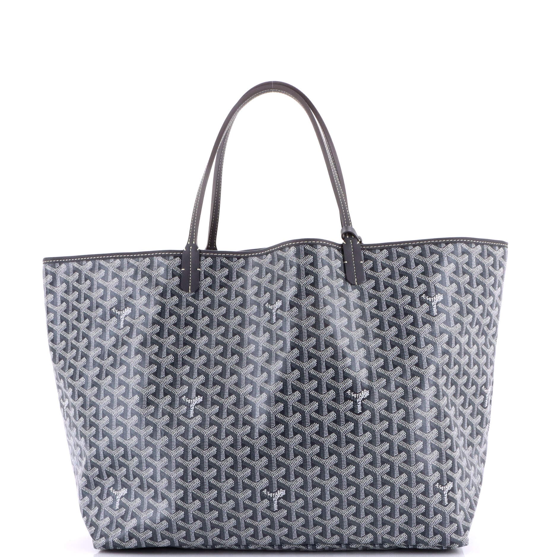 Pre-Owned Goyard Saint Louis Tote Coated Canvas GM, Alternate, color, Gray