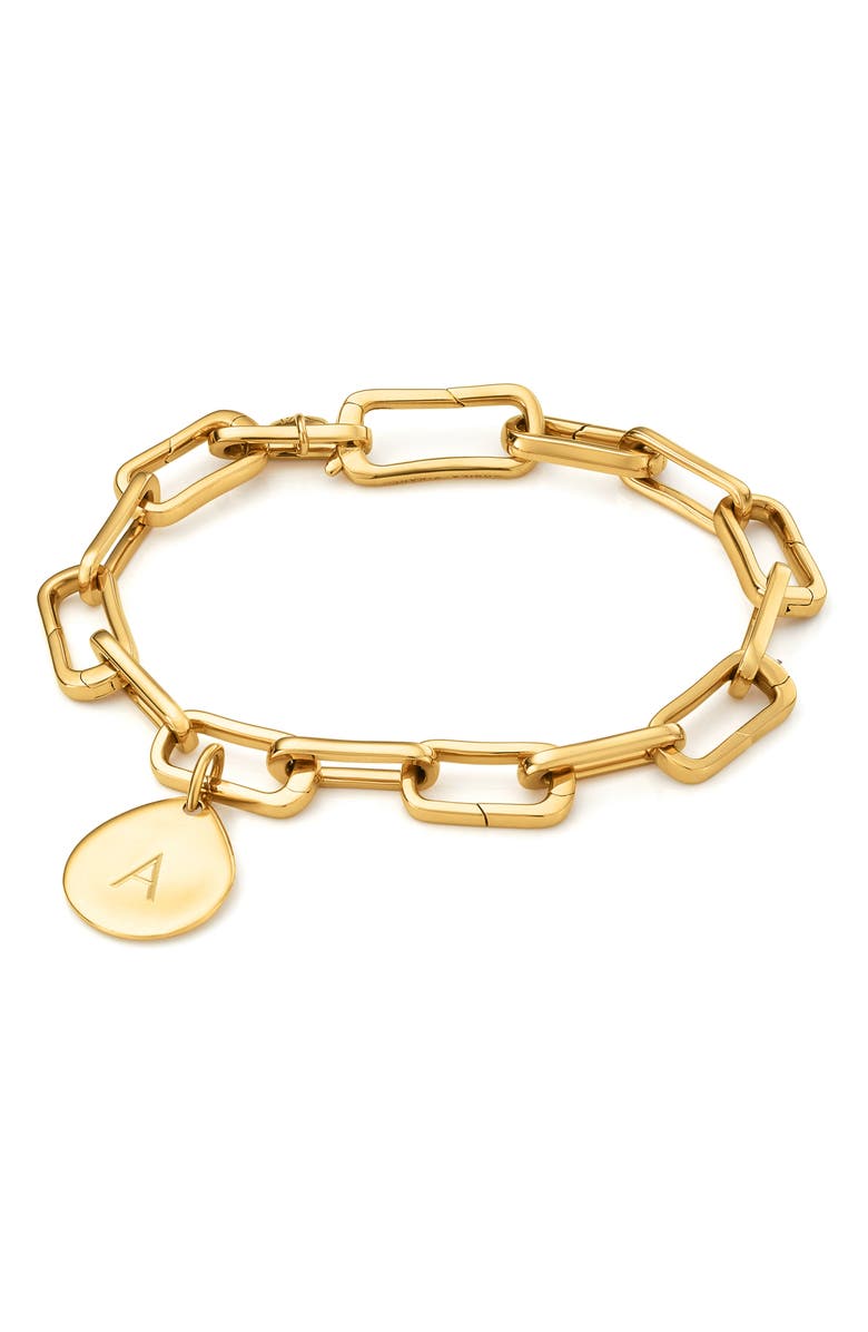 Monica Vinader Alta Capture Charm Bracelet, Alternate, color, Yellow Gold