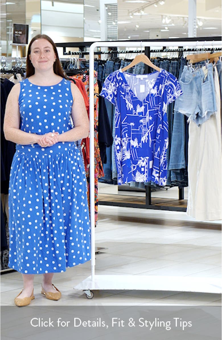 Town Print Smocked Top, sales video thumbnail